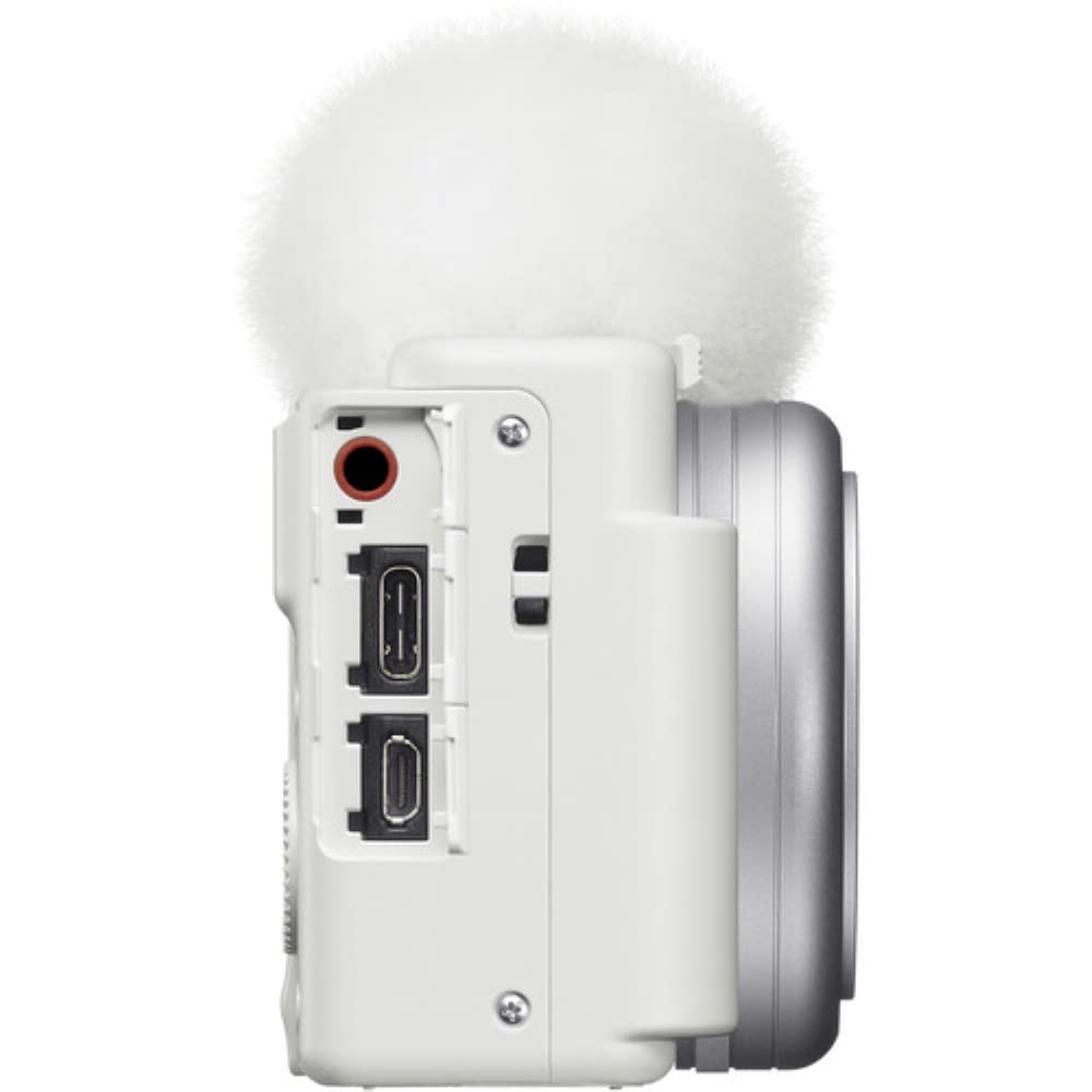 Amazon | Sony ZV-1F Vlogカメラ | ホワイトバンドル 64GB メモリー