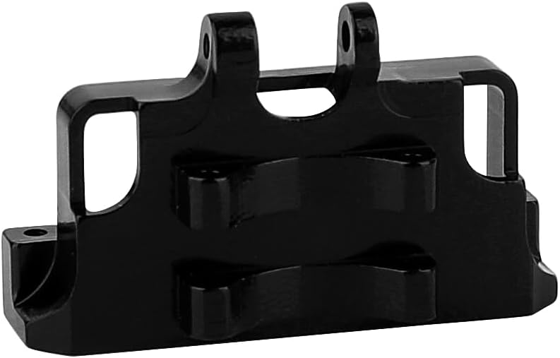 Aluminum Alloy Steering Servo Mount Bracket for 1/24 Axial SCX24 AXI90081 AXI00002 RC Crawler Upgrades (Black)