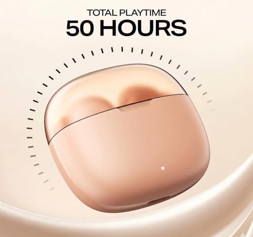 Image of Original Wireless Earbuds for Boat Airdopes 212, Bluetooth 5.3, ENx Calling Mic, Gaming Low Latency, Fast ASAP Charging, IPX4 Water Resistant, Rich Bass Sound, Voice Assistant Enabled (Pink)