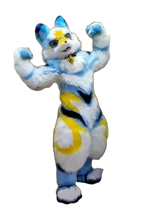 Professional White Wolf Fox Anime Fursuit Teenager Adult Size Birthday Party Mascot Costume Fursuit Furry Costume Birthday Party