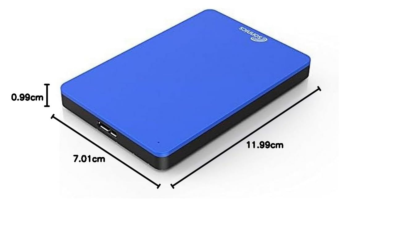 Sonnics 1TB USB 3.0 Zewnętrzne Przenośny Dysk Twardy dla Okna PC, Mac, PS4 PS5, XBOX One, Niebieski