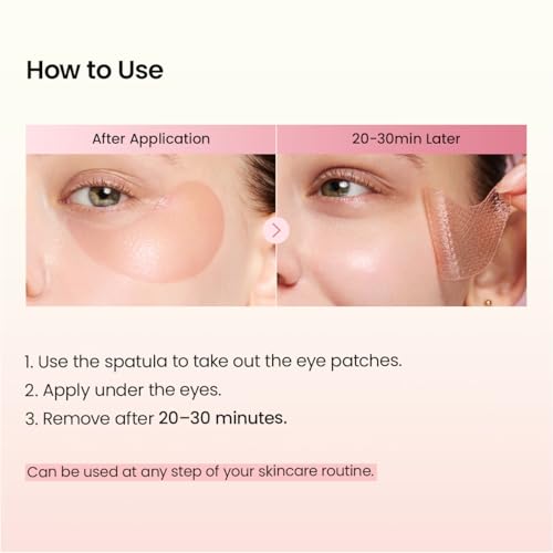 Image of BIODANCE Collagen Peptide Eye Patches, Anti Wrinkle & Smile Line Patches for Face, Under Eye Mask for Fine Lines & Eye Bags, Travel Essentials & Self Care Gifts for Women, Korean Skin Care (60 Count)