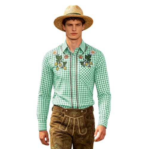 Chemise été homme imprimée pour le festival de la bière et look décontracté