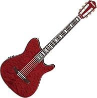Nylon-string Acoustic-electric Guitar with Maple Top Rosewood Fingerboard - WIne Red Sapele Back Sides Nyatoh Neck