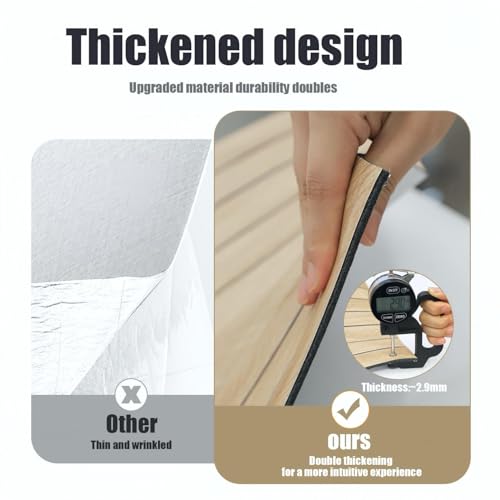 Chejiaye Wood Grain Slat 3D Wall Panel -15.75\"x118\"Soundproof Self-Adhesive Wall Sticker,Thickened Moisture Resistant Removable PVC Slat Wallpaper &Foam Paneling for Wall,Ceiling(Log Color,13Sq.ft)