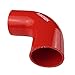 RONTEIX 90 Degree Elbow Silicone Hose Coupler for Radiator Intake Pipe Intercooler(2''(51MM), RED)