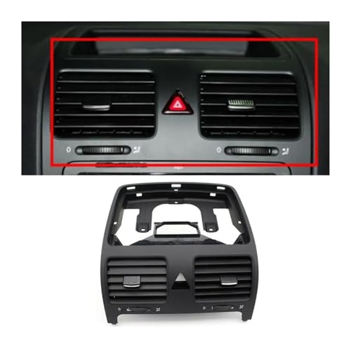 Rejillas de aire para VW Golf MK5 con acabado original para salpicadero central 5