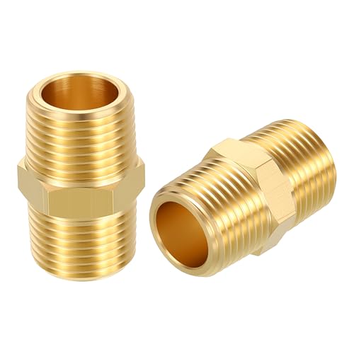 Rebower 2x Adaptateur mâle-mâle 3/8" MNPT x 3/8" MNPT