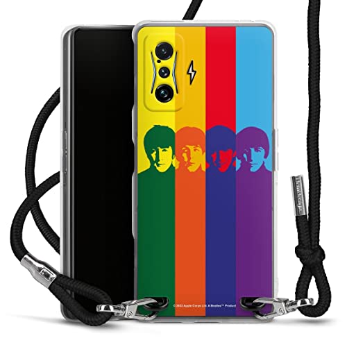 DeinDesign Coque Collier Compatible avec Xiaomi Poco F4 GT Coque avec Cordon Coque avec Cordon Arc-en-Ciel The Beatles… - Les Beatles, Paul McCartney, John Lennon, RIngo Starr, George Harrison DeinDesign Coque Collier Compatible avec Xiaomi Poco F4 GT Coque avec Cordon Coque avec Cordon Arc-en-Ciel The Beatles…