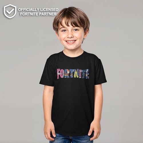 Boy's Fortnite Classic Logo Character Fill T-Shirt2