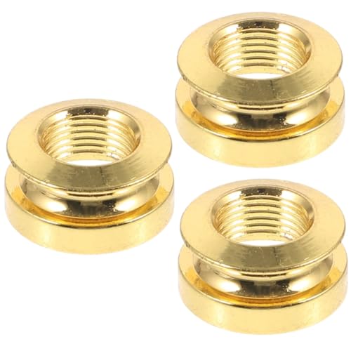 GOOHOCHY 3pcs Acoustic Guitar Pickup Endpin Cap Guitar Strap End Pins Button Cap Replacement 3/8 Thread Size Easy to Install