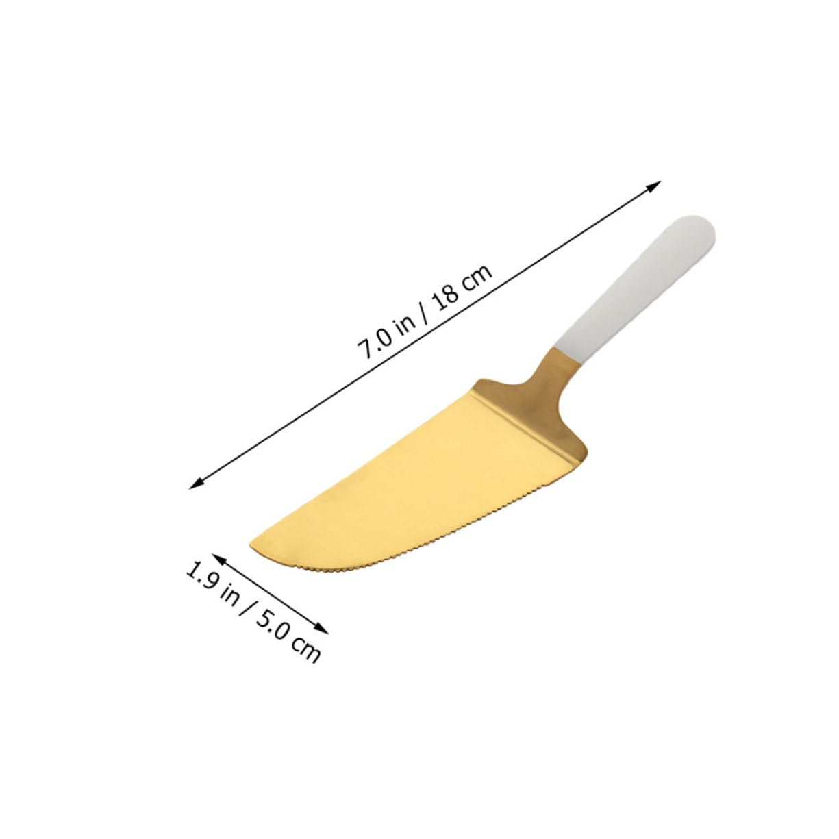 Useful Stainless Steel Cake Spatula Pizza Cutter Ergonomic Design for Baking Serving Tool for Cakes Pizzas Desserts Cheese Kitchen Essential