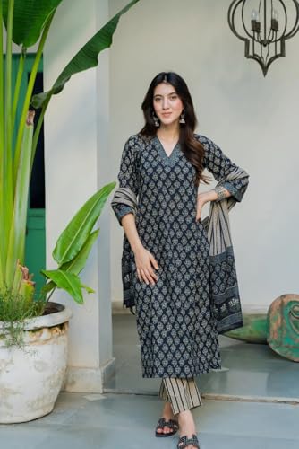Ensemble kurta imprimé bleu pour un style élégant sans effort