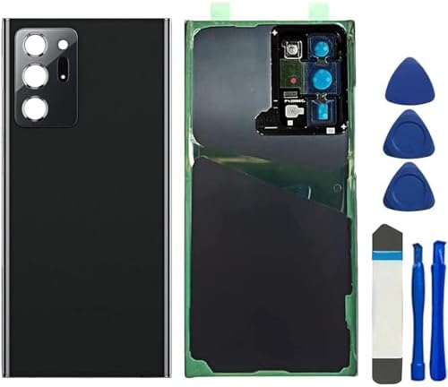 Note 20 Ultra Back Glass Cover Replacement for Samsung Galaxy Note 20 Ultra 5G N986U All Carriers Housing Door Panel Cover with Camera Lens Adhesive Tape, Mystic Black
