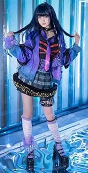 狂蘭メロコ コスプレ衣装 ウィッグ Mサイズ バーチャルYouTuber VTuber Meloco Kyoran-狂蘭メロコ コスプレ