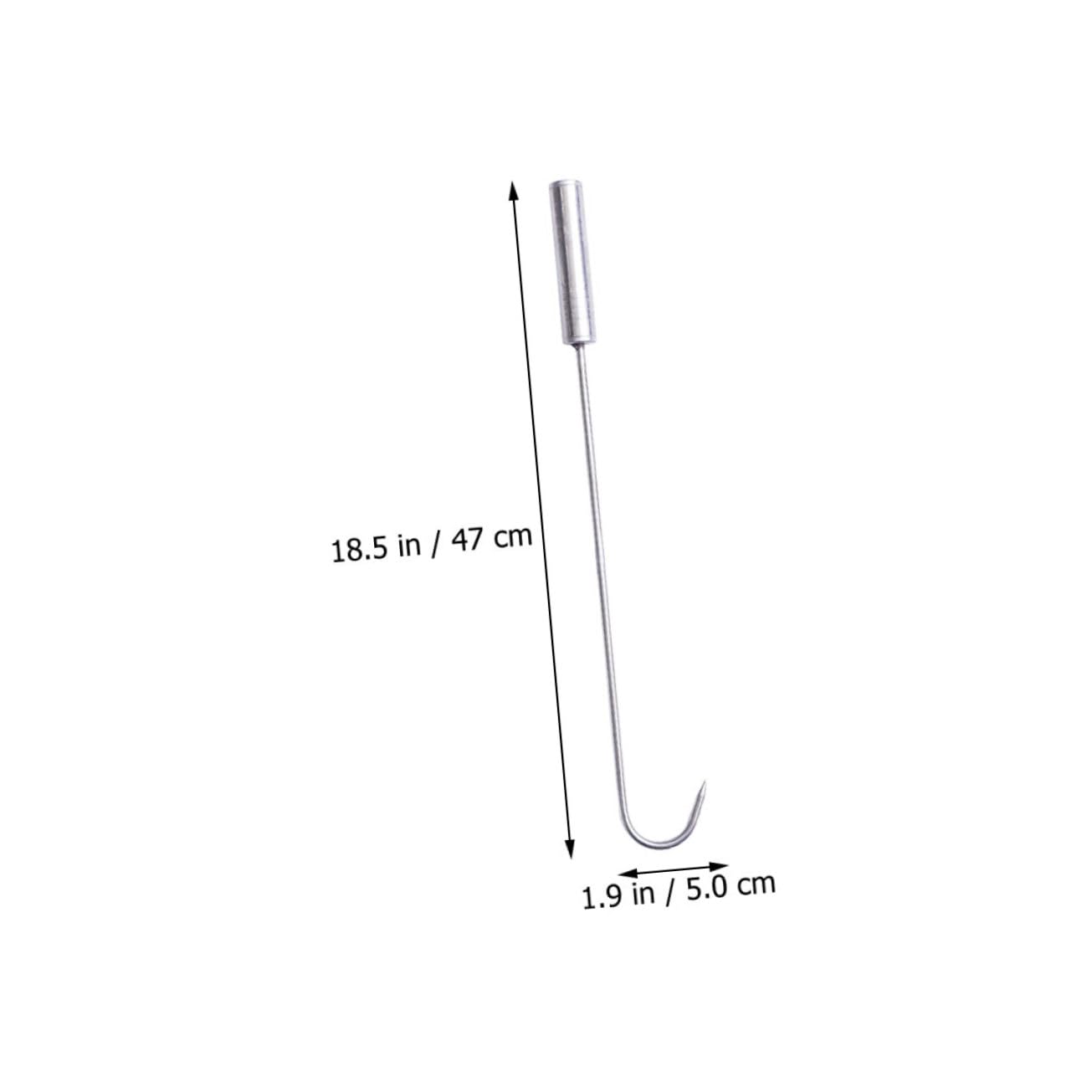 Cabilock Professional Roasting Flipper Hook Sturdy Meat Hook for Grilling and Roasting Wear Resistant Flipper for Meat Fish and Kitchen Use for Bbq and Food Service