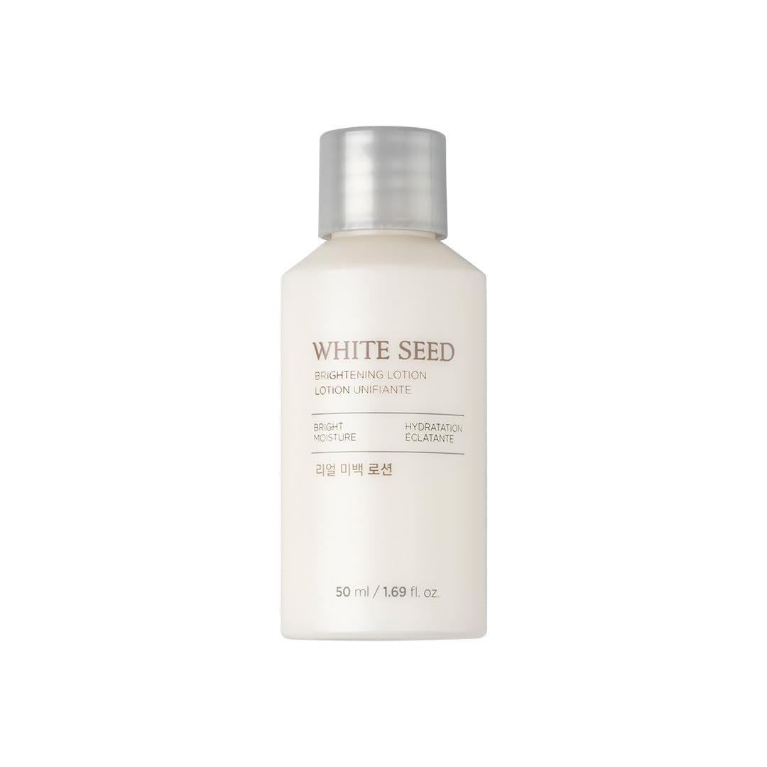 The Face Shop White Seed Brightening Face Lotion with Niacinamide & Vitamin B | For Dark Spots, Dullness & Acne Scars| Suitable for Normal, Oily, Dry, Combination Skin | Sulphate & Paraben Free, 50ml
