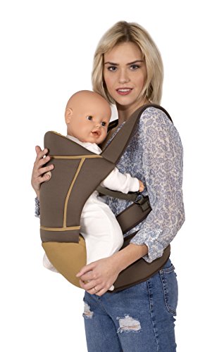 Sevibaby BRAUN Babytrage mit Sitzkissen Bauchtrage Trage Baby Tragetasche 561-6 Cover