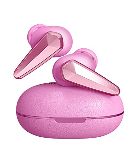 Upgraded Wireless Earbuds Linpaworld Bluetooth Earbuds, Light Weight, IPX5 Waterproof with Premium Deep Bass CVC 8.0 Clear Call in Ear Headphones and Fast Charging (Rose Gold)