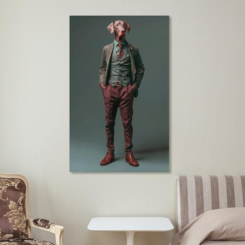 Poster de chien teckel impression sur toile décoration d'intérieur - 7