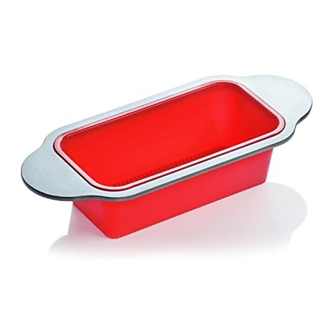 Hackbraten- und Brotbackform | Gourmet Antihaft-Silikonkastenform von Boxiki itchen | zum Backen von Bananenbrot, Hackbraten, Rührkuchen | 21.5 cm, FDA-zugelassenes Silikon Cover