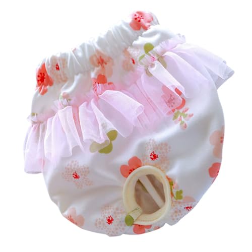 OUNONA Pañal Reutilizable para Perros Hembra S, Bragas Menstruales para Cachorros hasta 8 Kg, Pantalón Sanitario Transpirable y Absorbente para Protección Doméstica