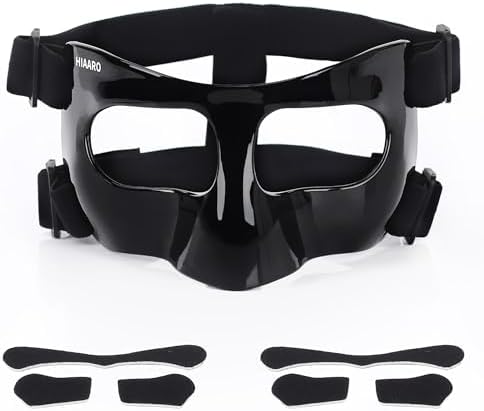 Nose Guard for Broken Nose, Face Shield Masks for Soccer and basketball Sports, Adjustable for Adults and Teenagers, Suitable for Men and Women
