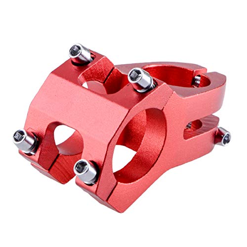 TRIWONDER Potencias MTB Vástago de Manillar Aleación de Aluminio Ligero 31.8 x 45mm para Ciclismo Bicicleta Montaña (31.8 x 45 mm - Rojo)… Cover