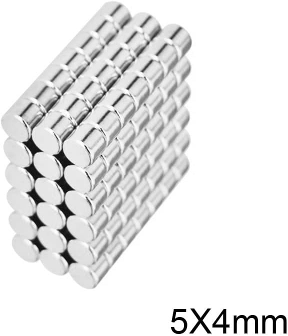 20 〜 1000 個 5 &times; 4 ミリメートル永久ネオジム磁石強力な強力な磁気ミニ小型磁石ラウンド磁石 ミリメートルネオジム磁石直