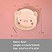 jbshop Juego de Platos Kids Bamboo Fibra Vajilla Cena de Niños Placa de Cerdo Forma Placa Bebé Alimentación Lindo Animal Anti-Fall Bowl Placa para Ensalada Pasta Carne Frutas (Color : Bowl)