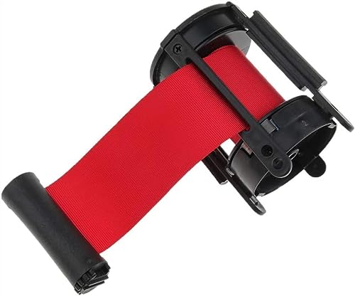 Barrera de cola con cinta retráctil roja de 2 metros para control de accesos 6