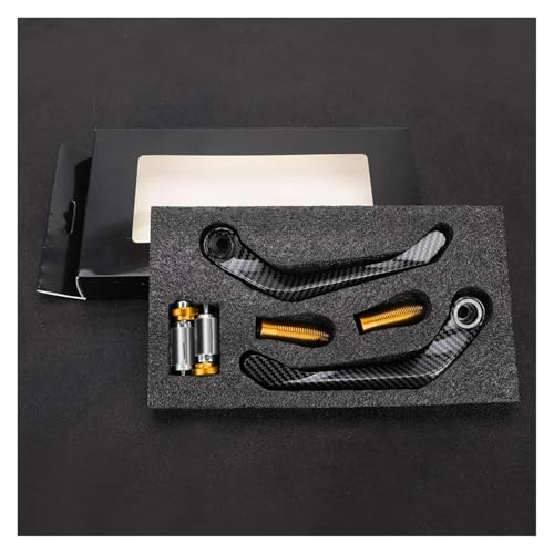 交換部品 に適合 ヤマハ YZF R6 R1 R3 R15 V3 R125 R25 R7 2024 2023 2022 2021 2020 対応 バイク用ハンドルバーグリップガード ブレーキクラッチレバープロテクター 改造パーツ(Gold)