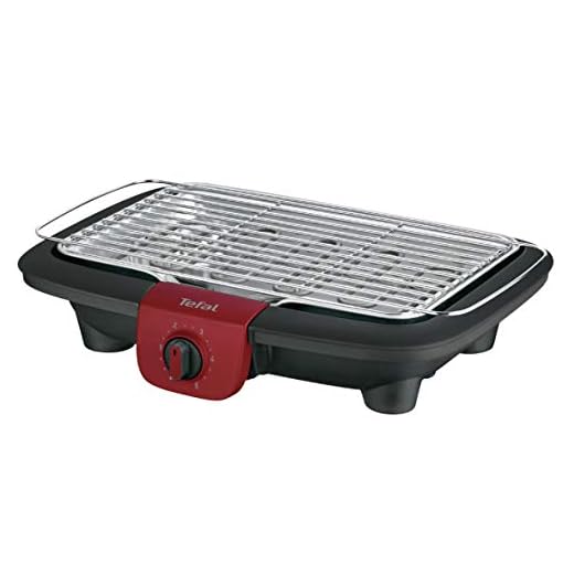Tefal BG90F5 EasyGrill Adjust Elektrische staande grill (2300 Watt, 720 cm2 grilloppervlak) zwart/bordeauxrood
