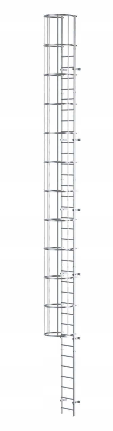 DRABEST - Drabina Ewakuacyjna Aluminiowa SM do 8-10 m – Modułowa, Lekka i Odporna na Warunki Atmosferyczne, Zgodna z PN-EN ISO 14122-4 i DIN 18799-1, do Montażu Wewnątrz i na Zewnątrz