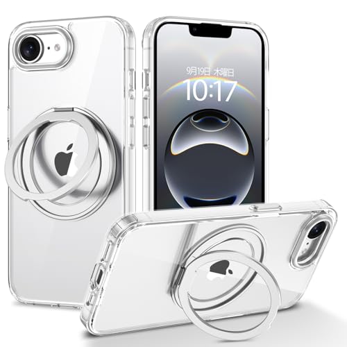 DOMAVER iPhone 16e p P[X 360°]X^h cΉ O MagSafeΉ CX[dΉ ACtH 16e P[X ČRMILKiϏՌ wh~ ω Xgbvz[ phone 16e X}zP[X