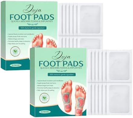 Foot patch Herbal And Gentle Ingredient Detox Foot Pads, Natural Ingredients for Sleep Aid, Pain Relief, Toxin Removal with Bamboo Vinegar and Acupoint Micro-Massage Technology (PACK OF 20)