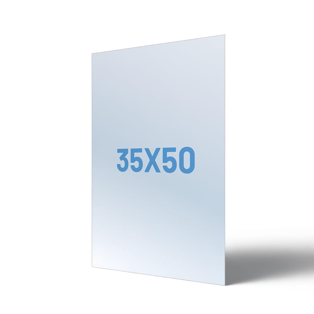 Pellicola Antiriflesso per Cornici a Scatto 500x350 mm – Set 3 Fogli in PVC Trasparente Protettivi per Poster, Foto e Opere d’Arte
