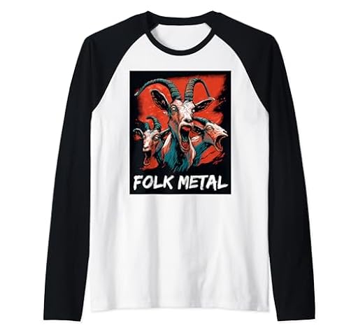 Folk Metal – Heavy Metal Black Metal Doom Metal Death Metal Camiseta Manga Raglan | Ya disponible en tu tienda friki favorita! En mundofriki.es!