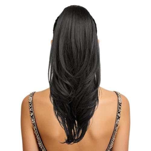 Postizo falso de coleta para solucionar el cabello fino en reuniones y citas