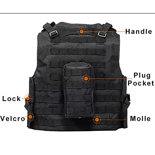 Colete TáTico Ao Ar Livre CS, Colete De CaçA Masculino/Feminino Resistente Ao Desgaste, Equipamento