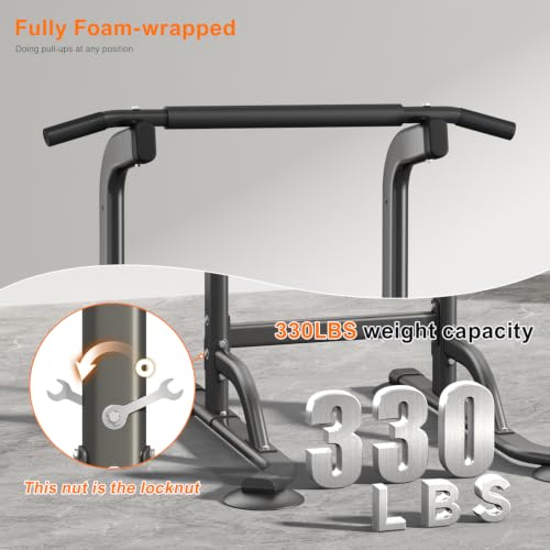 DONIUZ Power Tower Pull Up Bar and Dip Station, Multi-Function Home Gym, Strength Training Fitness Equipment, Height Adjustable - Image 4