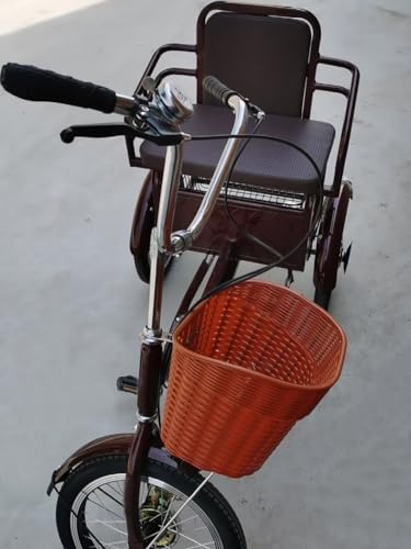 Triciclo 16 Pulgadas para Adultos, Rojo Vino miniatura 2
