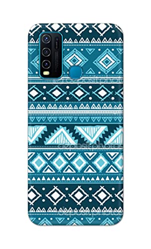 Image of PRINTFIDAA Coloured Tribal Pattern Hard Back Cover for Vivo Y30 / Vivo Y50 Back Cover -(P6) KAT1008
