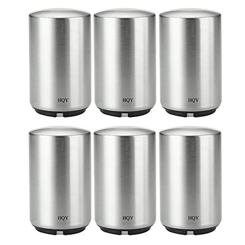 HQY Automatic Beer Bottle Opener with Cap Catcher,6 Pack (New Version)