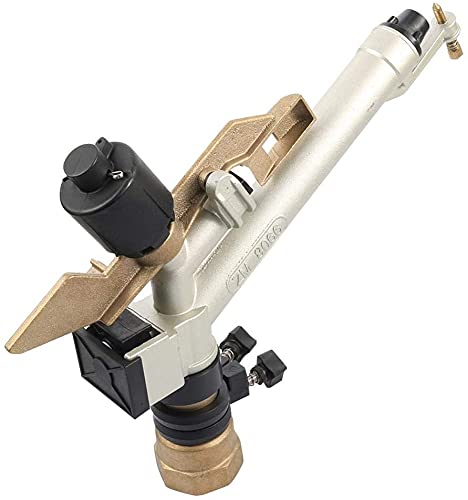 Irrigatore da Giardino Irrigazione Prato Automatico Agricolo Frutteto Prato Grande Gamma di Copertura Irrigazione Pioggia Pistola 1.5 "Interfaccia Filettatura Femmina Lunga Distanza di Spruzzo Pisto