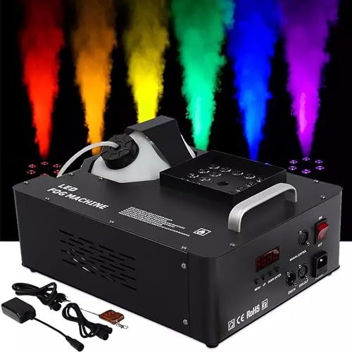 LED DMX �X���[�N�t�H�O�}�V������Ɩ� �����[�g�X�v���[�t�� 1500W RGB 3 in 1�A�������̉Ƒ��p�[�e�B�[�f�B�X�R�ɃX�v���[�X���[�N�}�V��