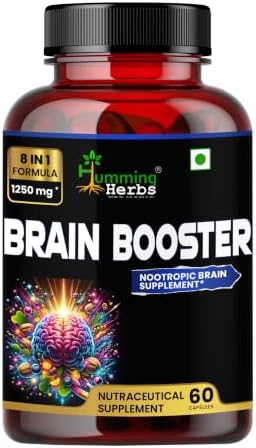 Brain Booster | Nootropic Brain Supplement for Memory, Focus, & Mental Clarity - 8 in 1 Formula with GABA, Bacopa, Lion's Mane