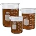 Corning Pyrex #1003, Heavy Duty, Glass Beaker Set, Griffin Low Form - 3 Sizes - 250, 400, and 600ml