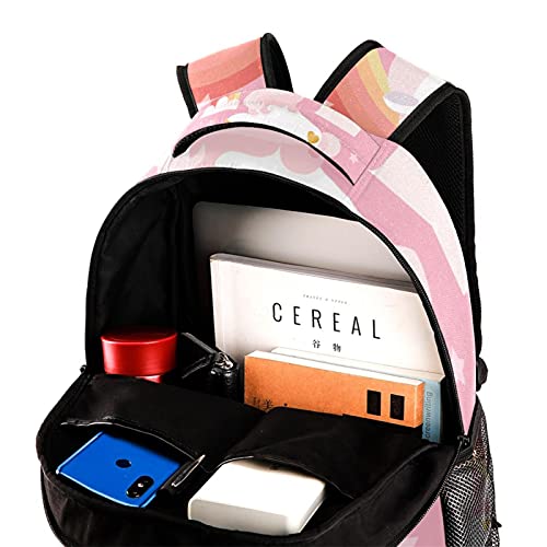 Sac à dos pour fille ordinateur portable compartiment antichoc lapin - 4