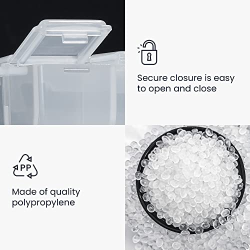 kwmobile pillendoos met 8 vakken - Medicijndoos in mat transparant - Makkelijk te openen pillendoosje - Medicijndoosje voor elke dag - Afbeelding 4